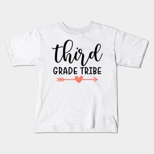 Third Grade Tribe Back to School Student Kids Kids T-Shirt